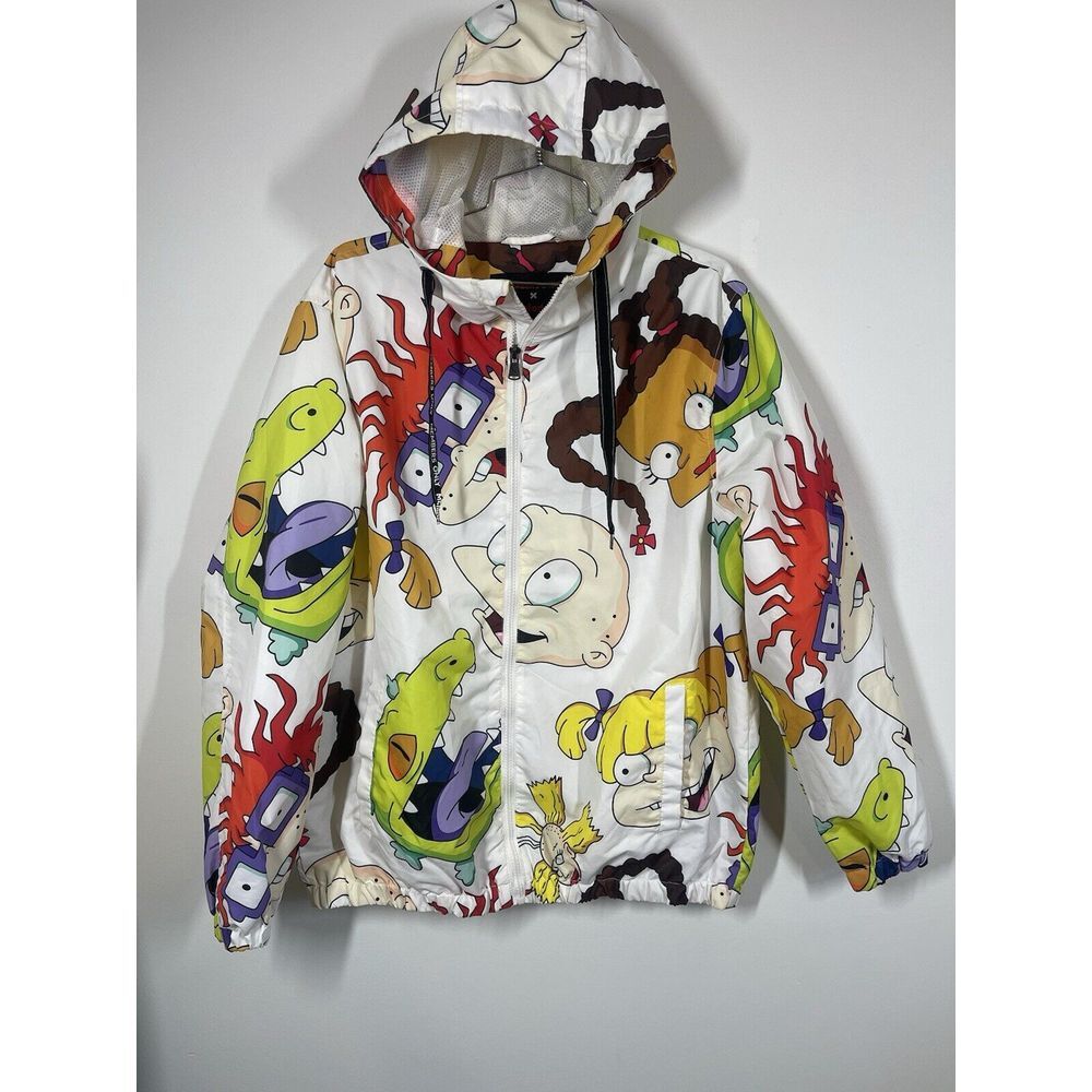 Members Only Nickelodeon Men's‎ Rugrats Cartoon Comic Windbreaker Jacket Size L